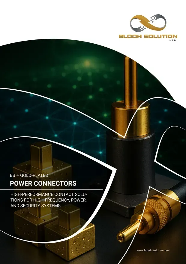 Corrosion-resistant gold connectors for reliable electrical connections