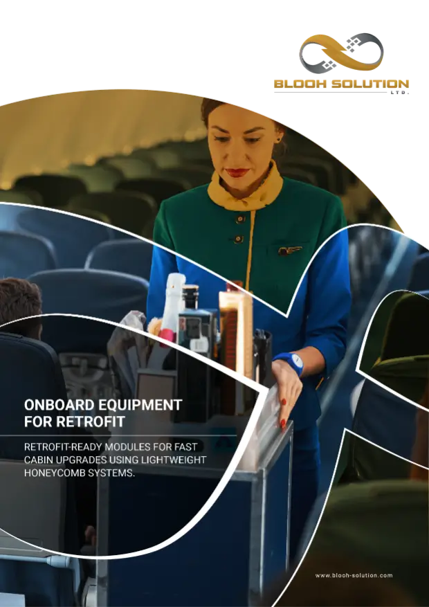 Lightweight honeycomb panels for catering trolleys and aircraft interior